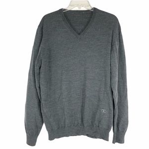 Valentino Men’s Gray V neck sweater. Size XL/52